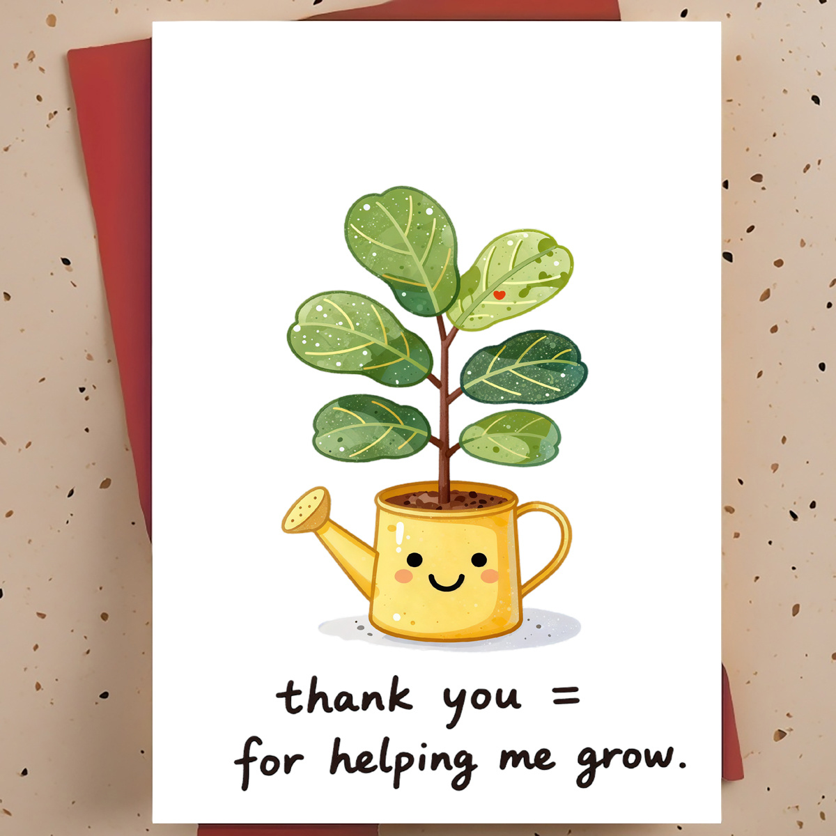 Plant Parent - 1 biglietto di ringraziamento dolce e