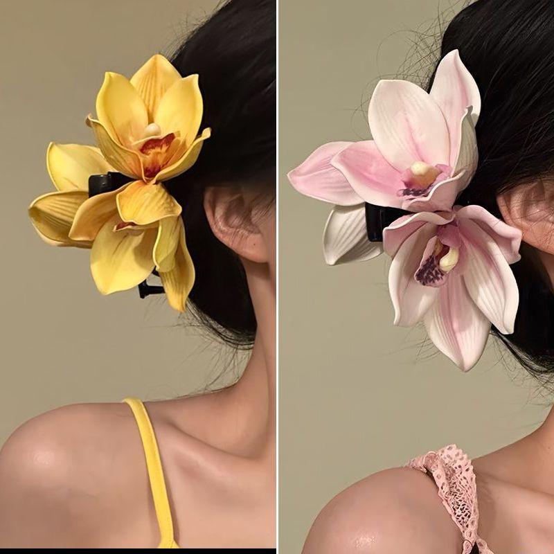 Orchid Phalaenopsis - Grande fermaglio per capelli a forma