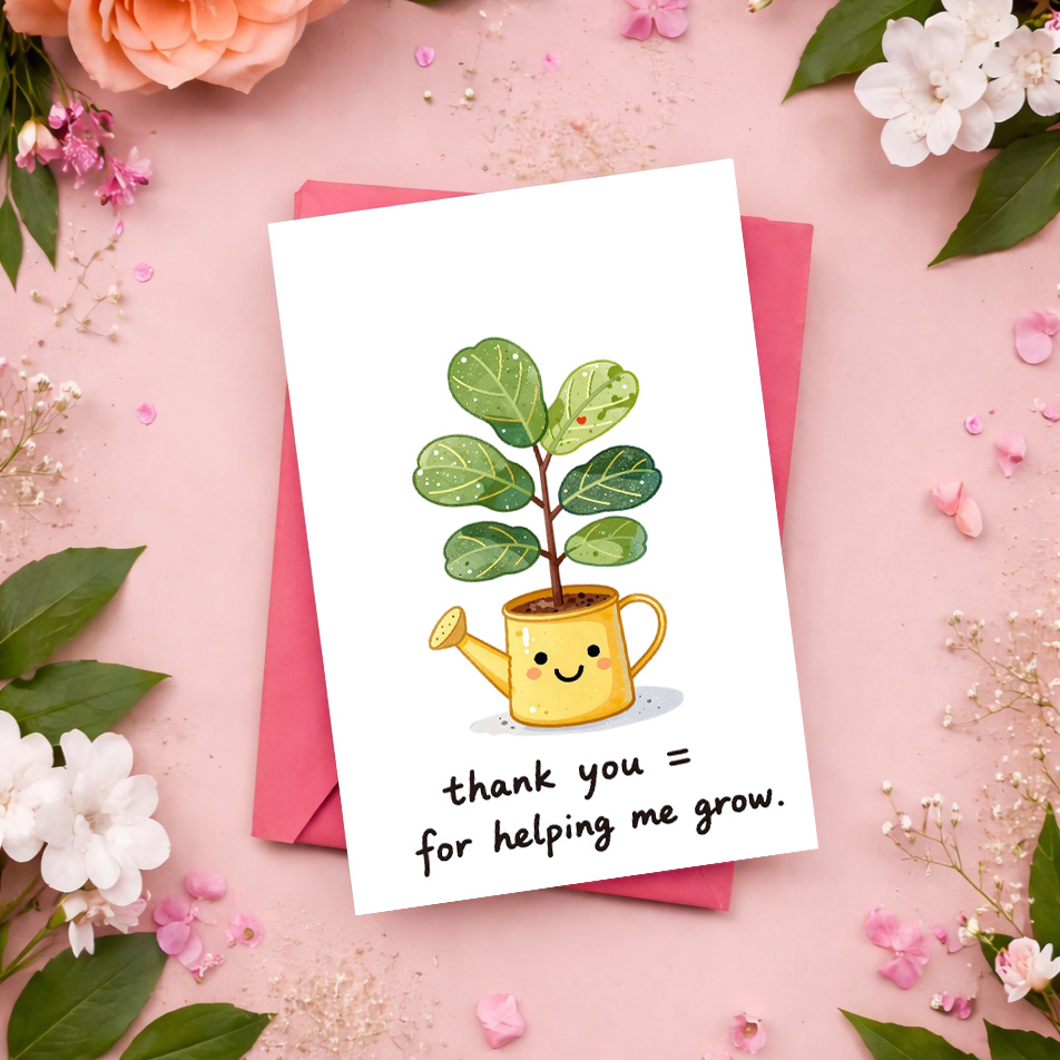1 biglietto di ringraziamento  - Plant Parent recensione e prezzo